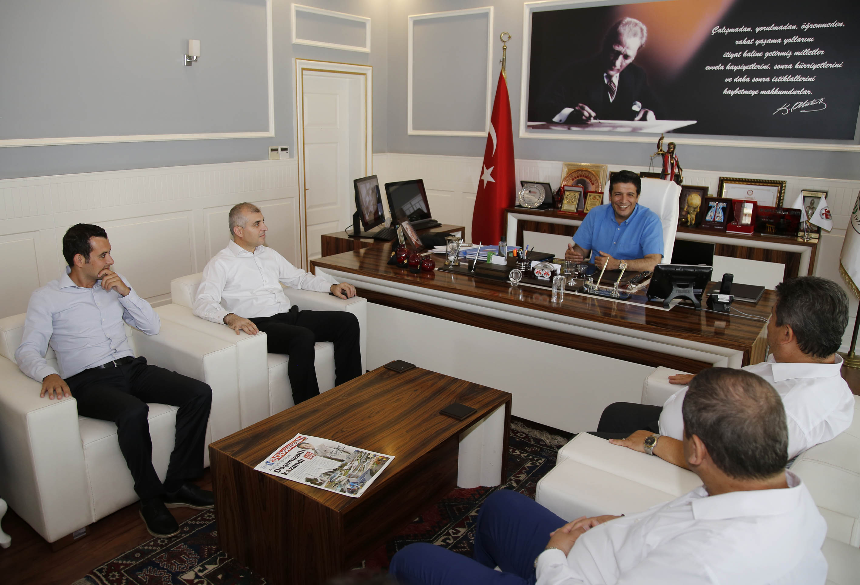 Başkan Genç, SGK İl Müdürü Nejat Deniz’i ağırladı