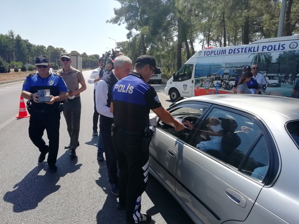 Sürücülere broşürlü orman yangın uyarısı