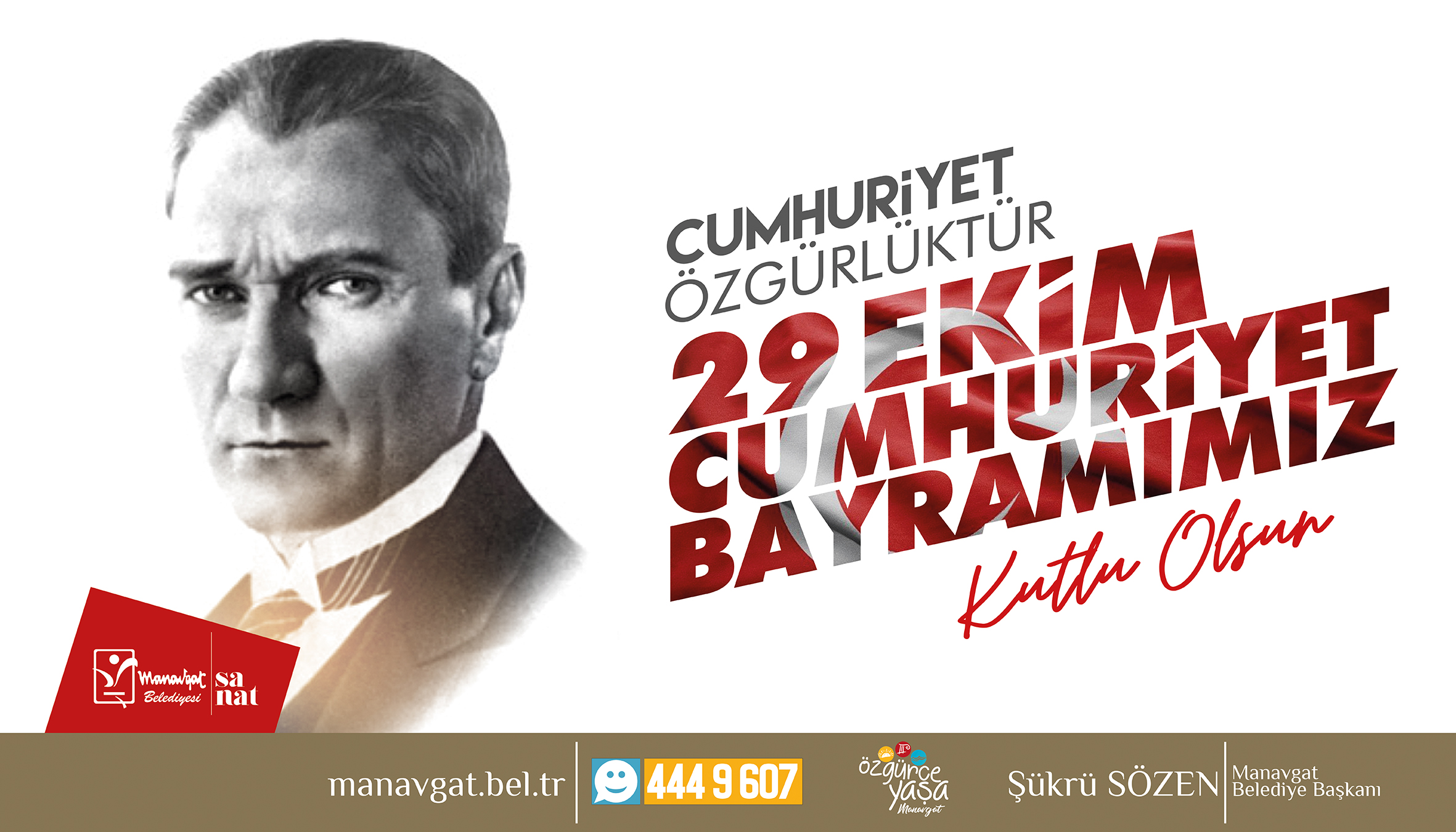 ŞÜKRÜ SÖZEN’İN 29 EKİM CUMHURİYET BAYRAMI MESAJI