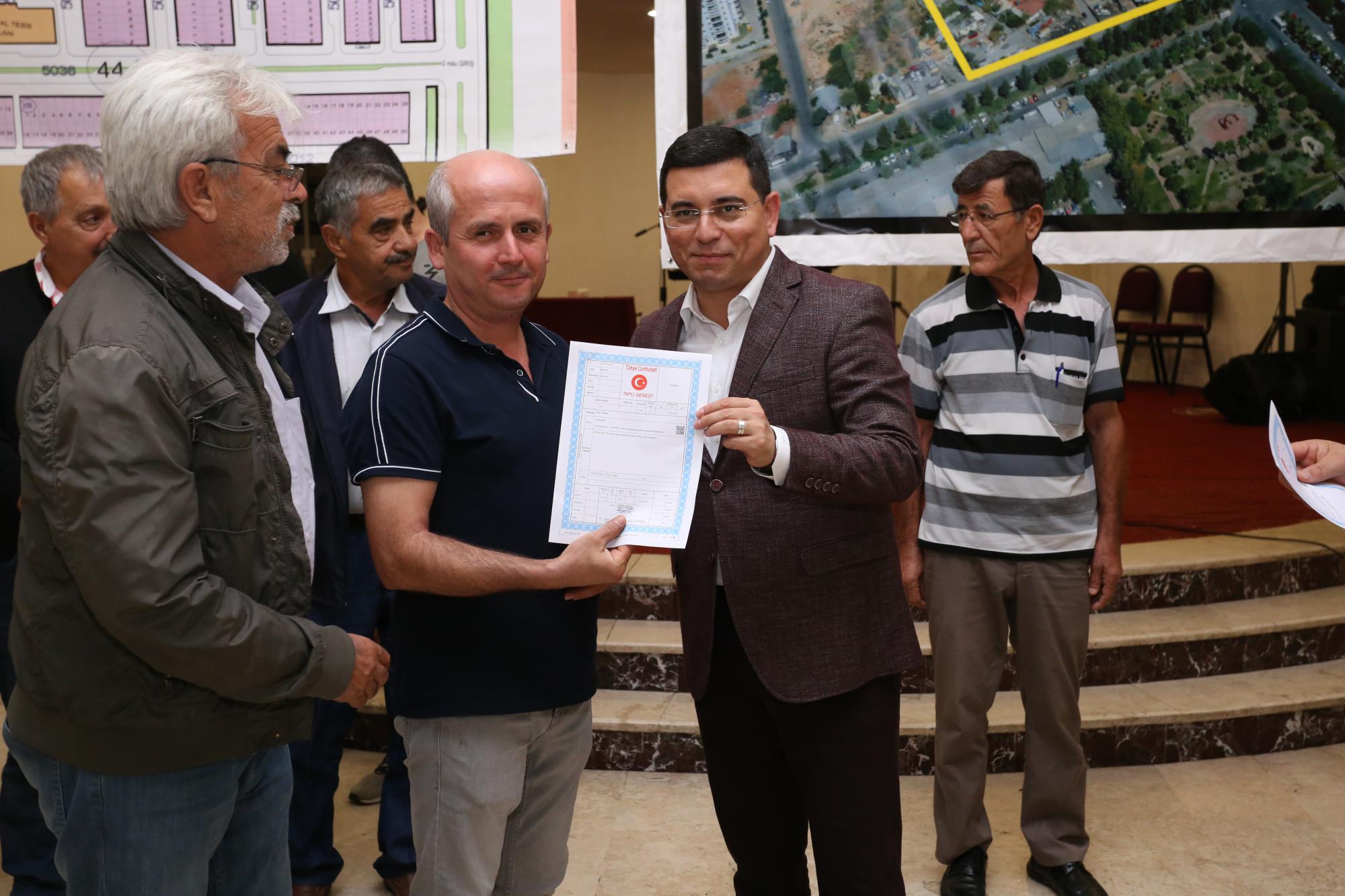 Sanayi esnafının çifte tapu sevinci