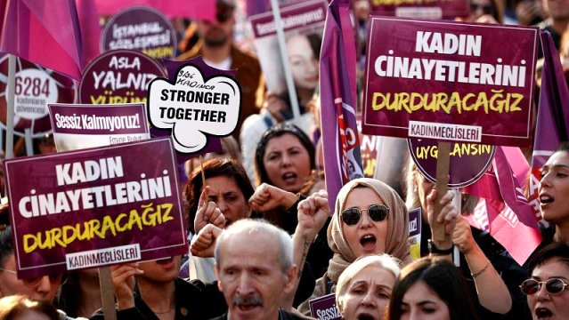 Kadına yönelik şiddete karşı kadınlar eylemde: ‘Yaşamak istiyoruz’
