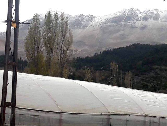 Kaş’ta yılın ilk kar yağışı