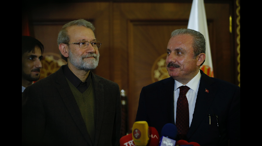 Meclis Başkanı Şentop, İranlı mevkidaşı Laricani ile görüştü