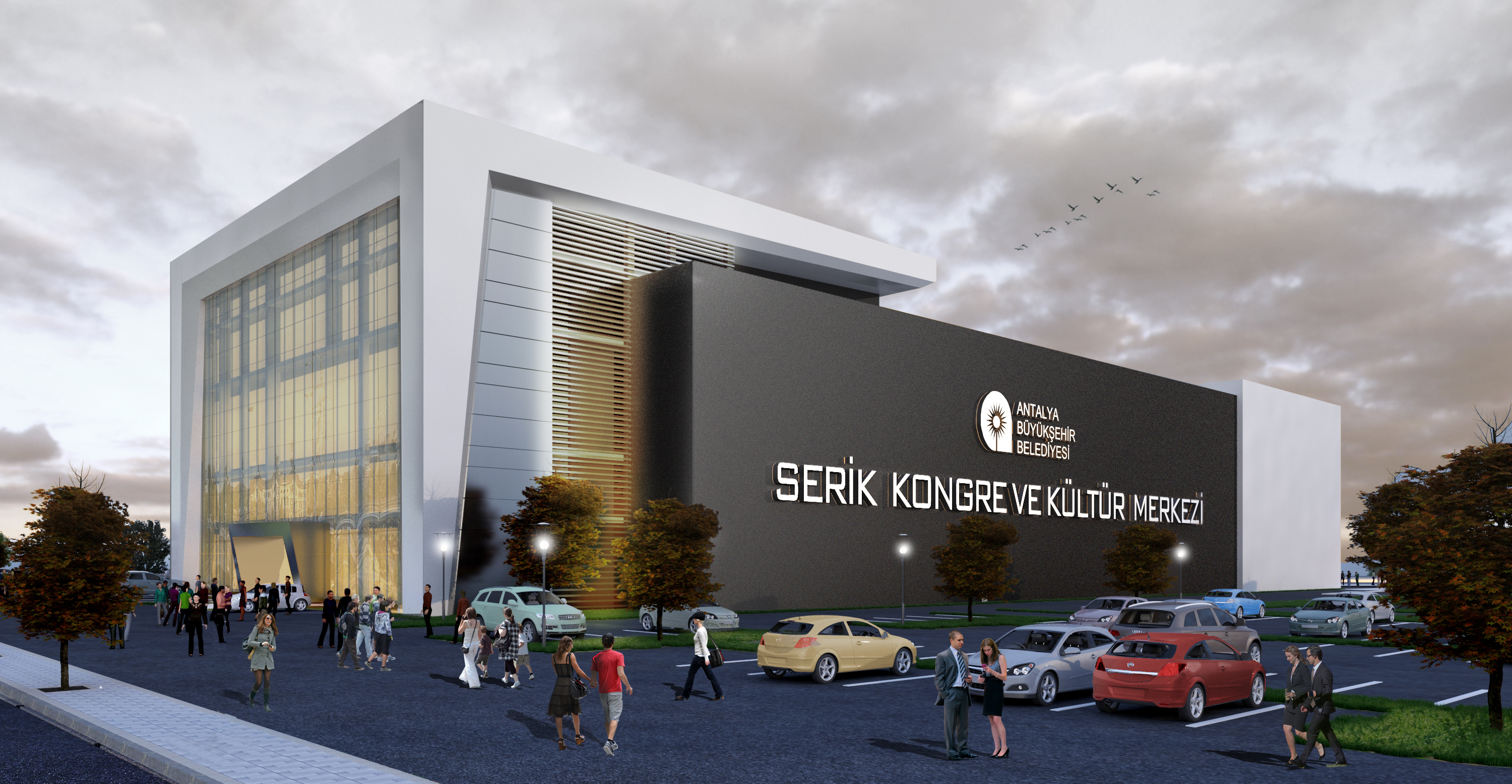 Serik Kültür Merkezi’nde inşaat sürüyor