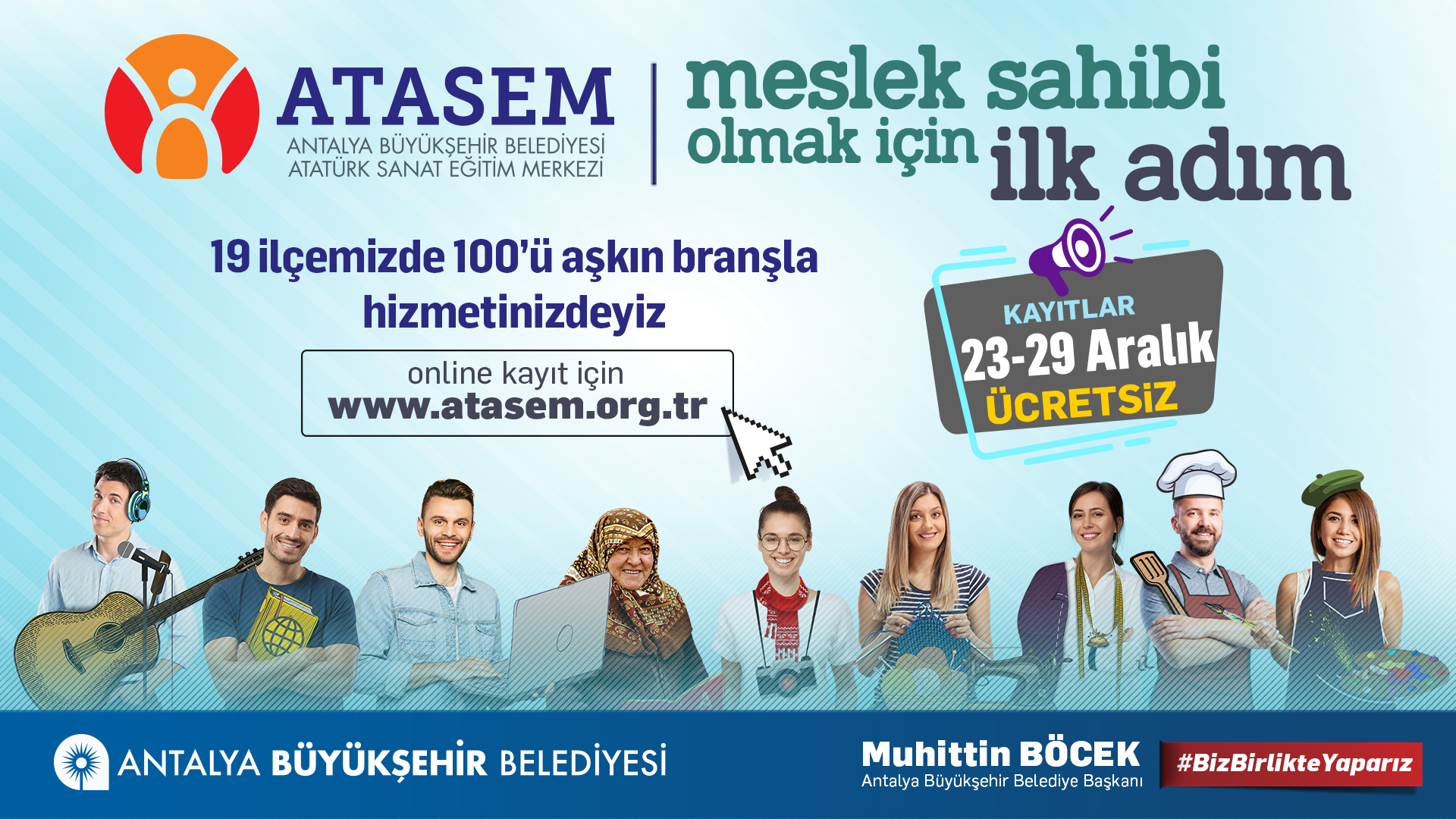 ATASEM’de ikinci dönem kayıtları başladı