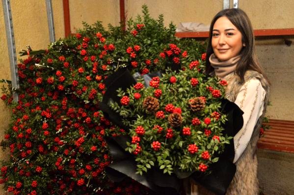 Noel için Avrupa’ya 70 milyon dal çiçek