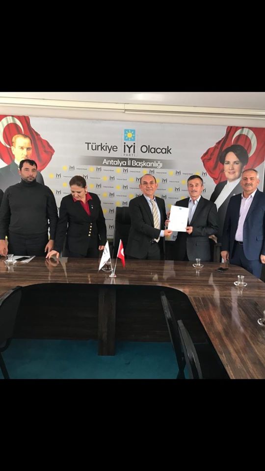 İyi Parti Elmalı İlçe Başkanı Üzeyir Altın oldu