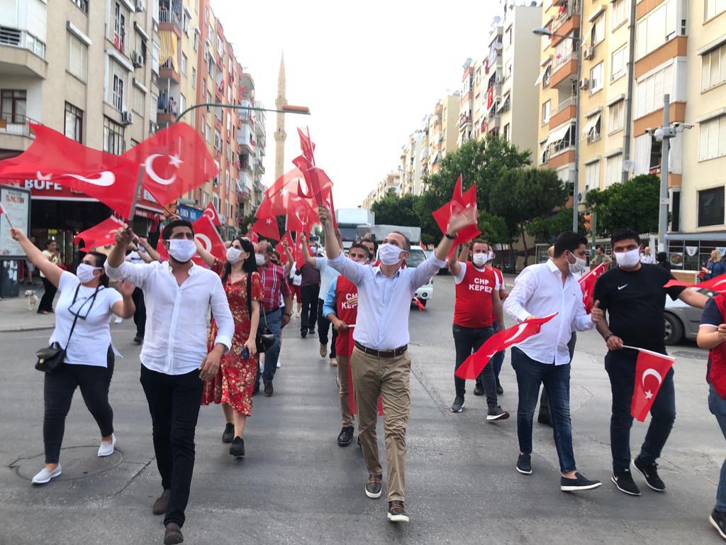 Kepez sokaklarında 19 Mayıs coşkusu
