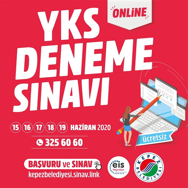 Kepez’den üniversite adaylarına online deneme sınavı