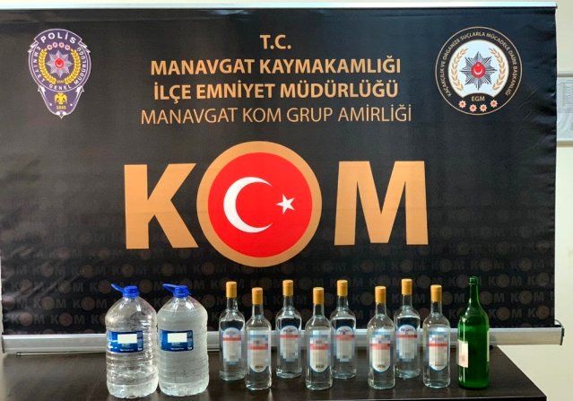 Antalya’da sahte içki operasyonu