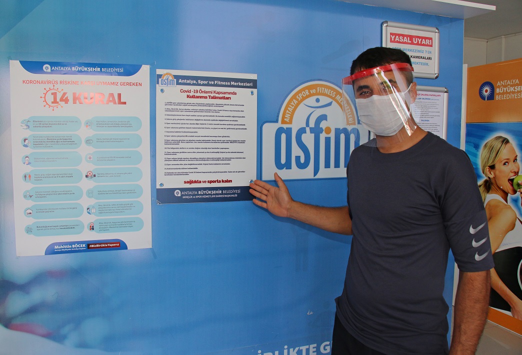 ASFİM’de hijyenik ve mesafeli spor başladı