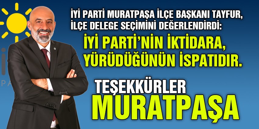 Teşekkürler Muratpaşa…