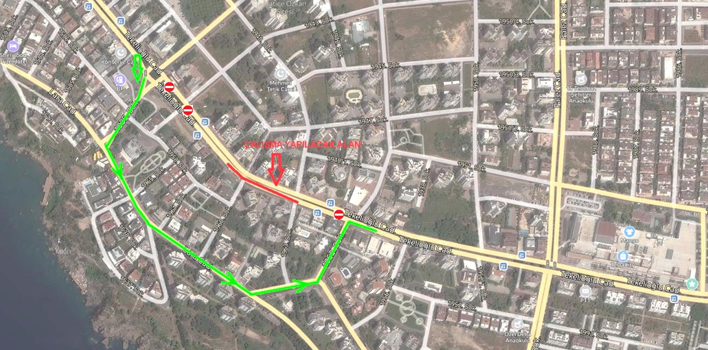 Tekelioğlu Caddesi’nin bir bölümü trafiğe kapanıyor