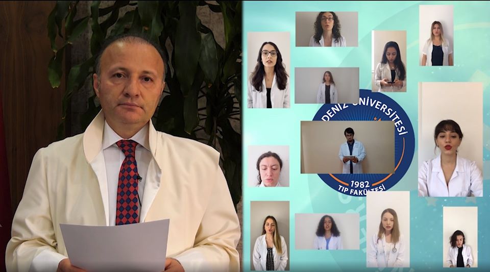 TIP ÖĞRENCİLERİNDEN HİPOKRAT YEMİNİ…