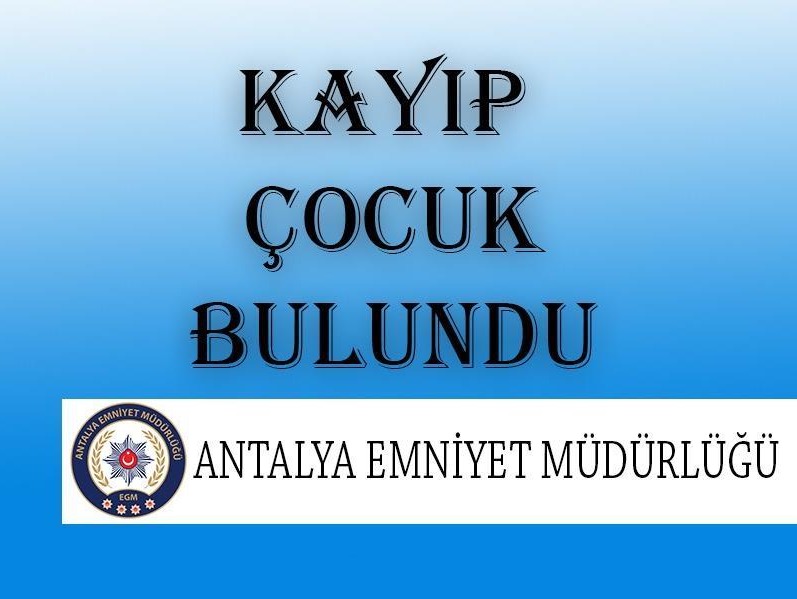 Kayıp Çocuk (U.Ç.) Bulundu