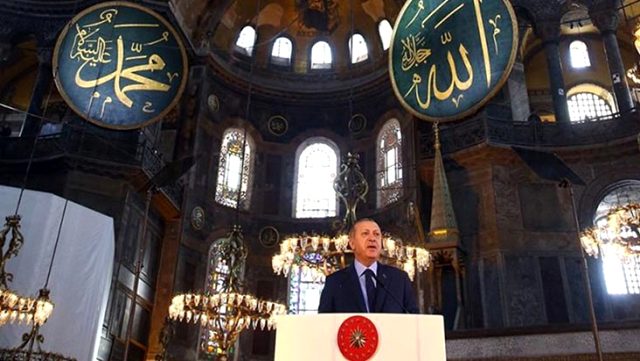 Ayasofya kararının ardından Cumhurbaşkanı Erdoğan bu akşam 20.53’te millete seslenecek