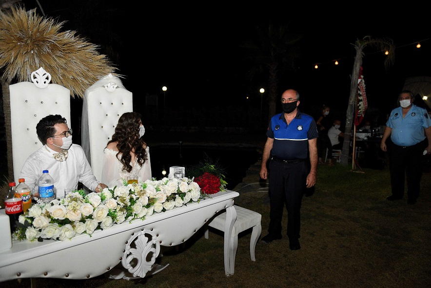 Muratpaşa’da Düğünlerde korona virüs denetimi