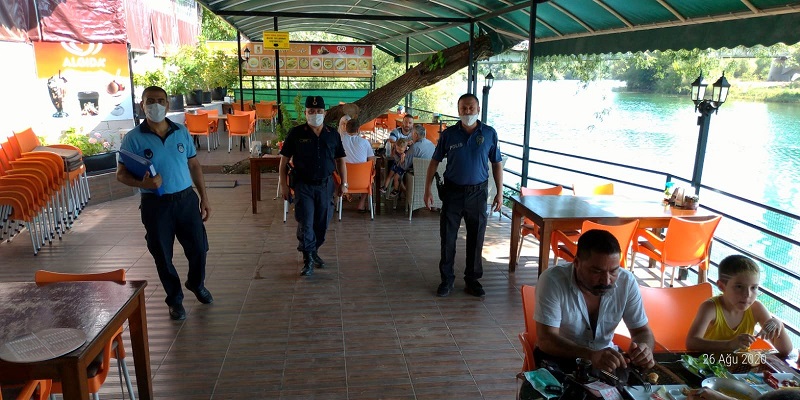 MANAVGAT’TA KORONAVİRÜSE JET DENETİMLER