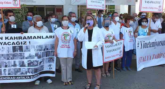 Antalya Tabip Odası’ndan Covid19 Nedeniyle Ölenlere Saygı: Yönetemiyorsunuz Tükeniyoruz
