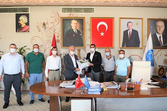 Aksu MHP’den Başkan Şahin’e İade’i Ziyaret