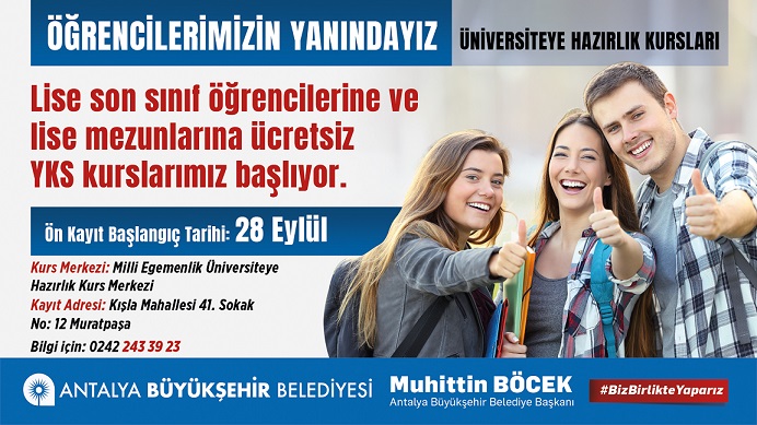 Büyükşehir öğrencinin yanında