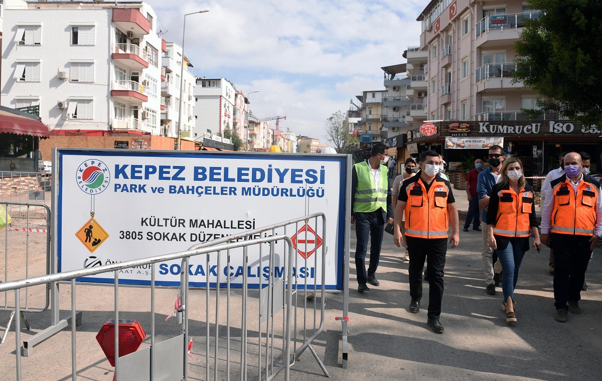 Kafeler Caddesi güzelleştirme çalışması başladı