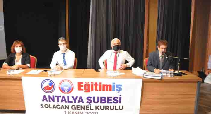 Antalya Eğitim İş 5. Olağan Kongrede Yeni Yönetim Seçildi
