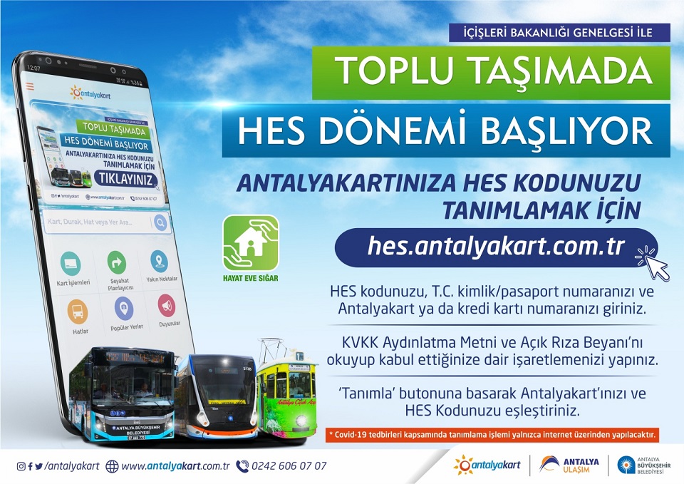 Toplu taşımada HES dönemi başlıyor