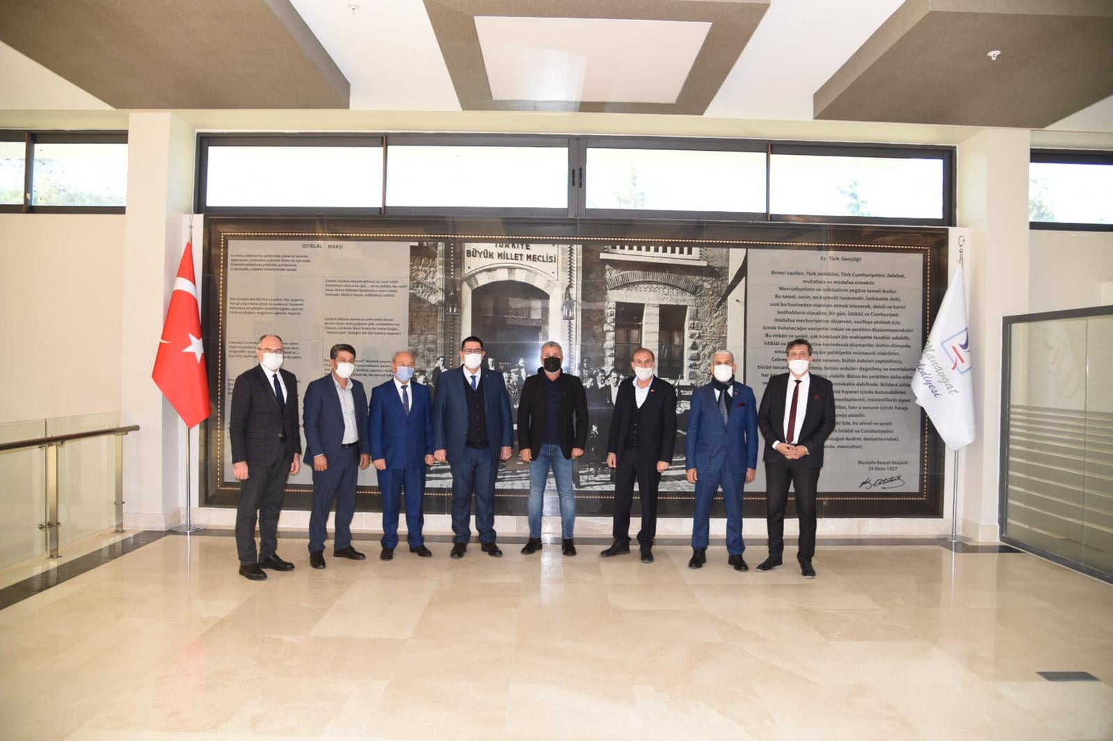 AESOB Başkanı Adlıhan Dere. İlçelere Pandemi Ziyareti