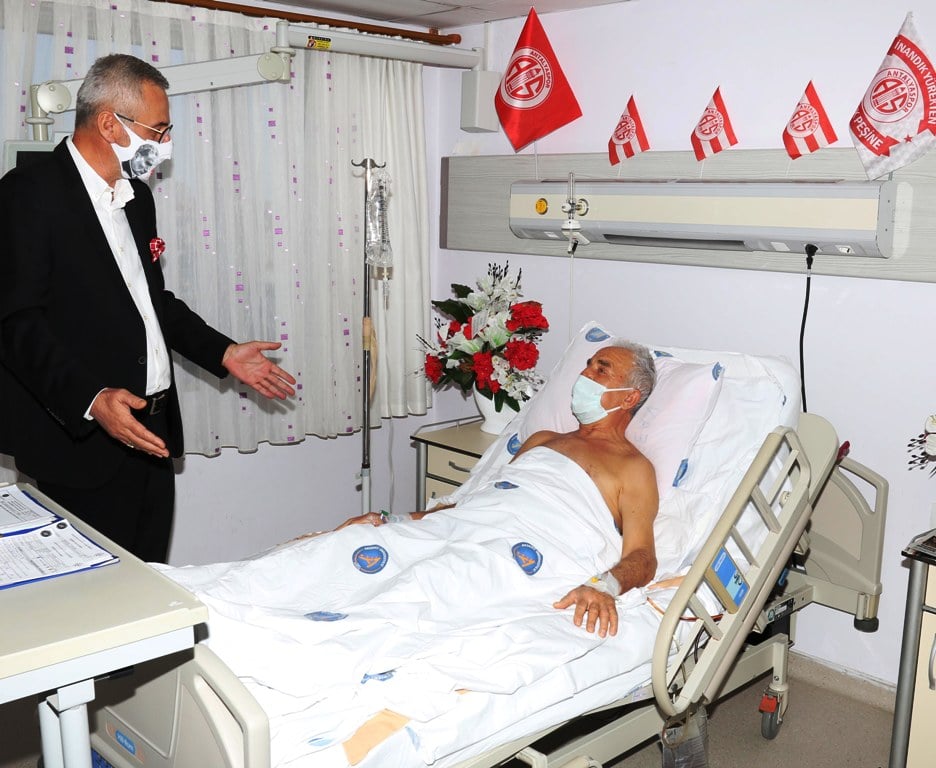 Başkan Yılmaz, Amigo Ali Dayı’ya Geçmiş Olsun Ziyareti
