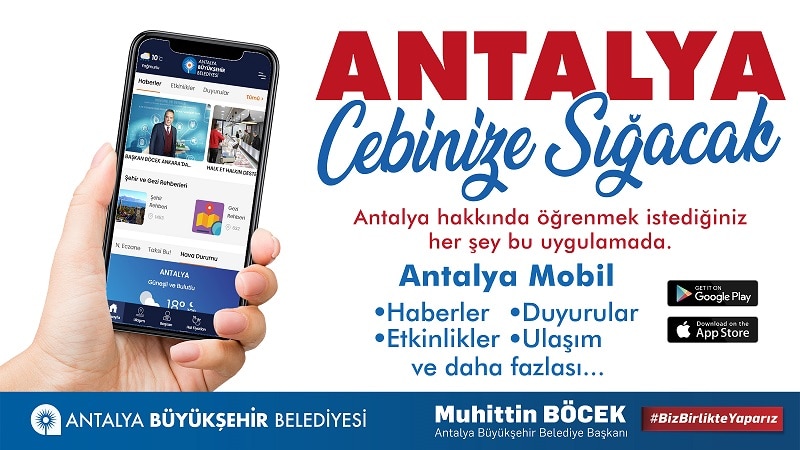 “Antalya mobil” ile Antalya cebinize sığacak