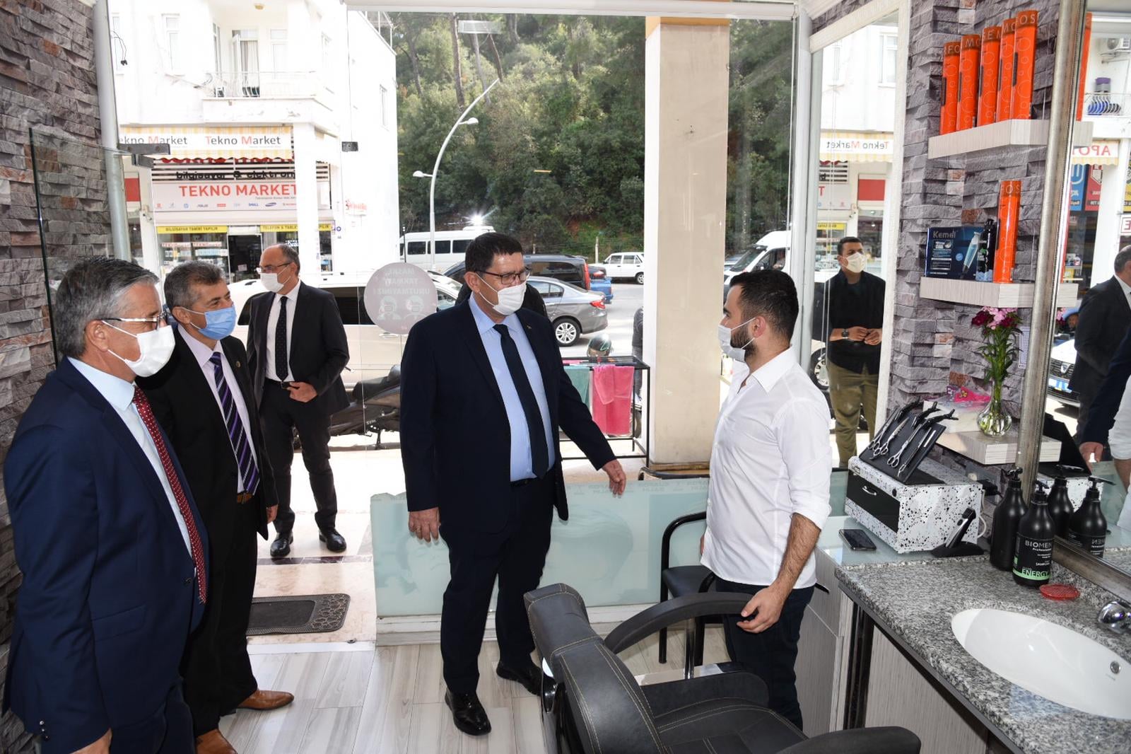 AESOB Başkanı Dere, Kemer’de Esnaf Denetimi ve Ziyareti