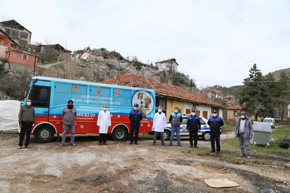 Akseki’de sokak hayvanları aşılanıyor