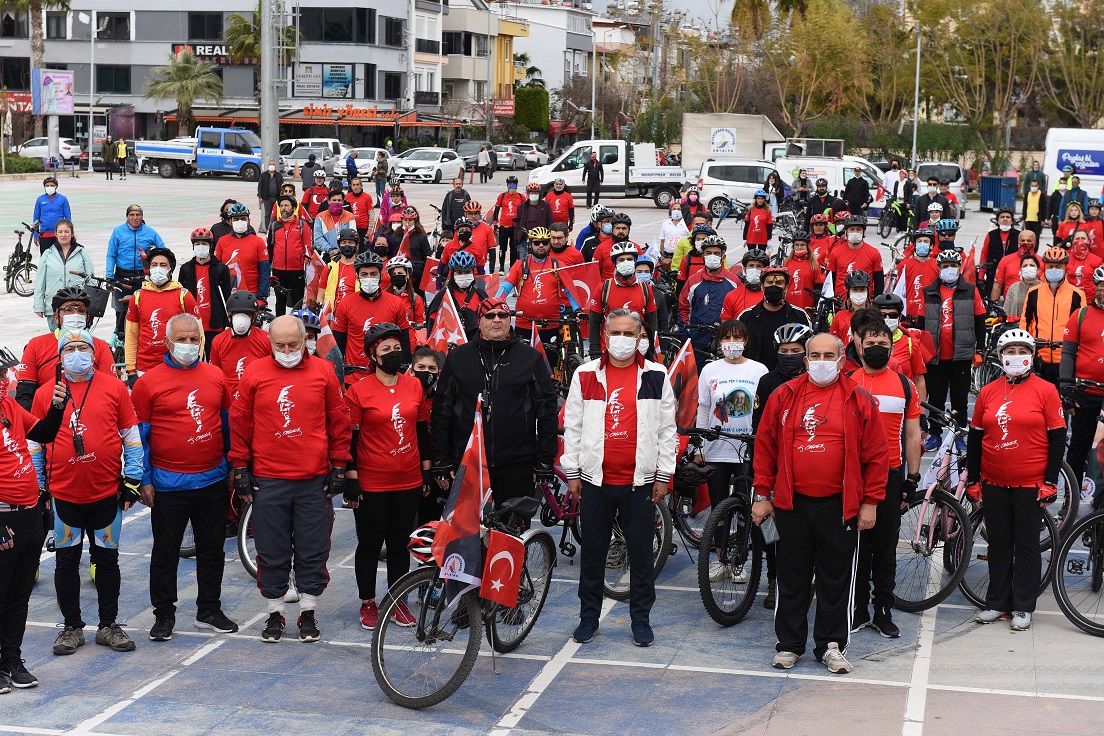 Atatürk’ün Antalya’ya gelişi anısına bisiklet turu