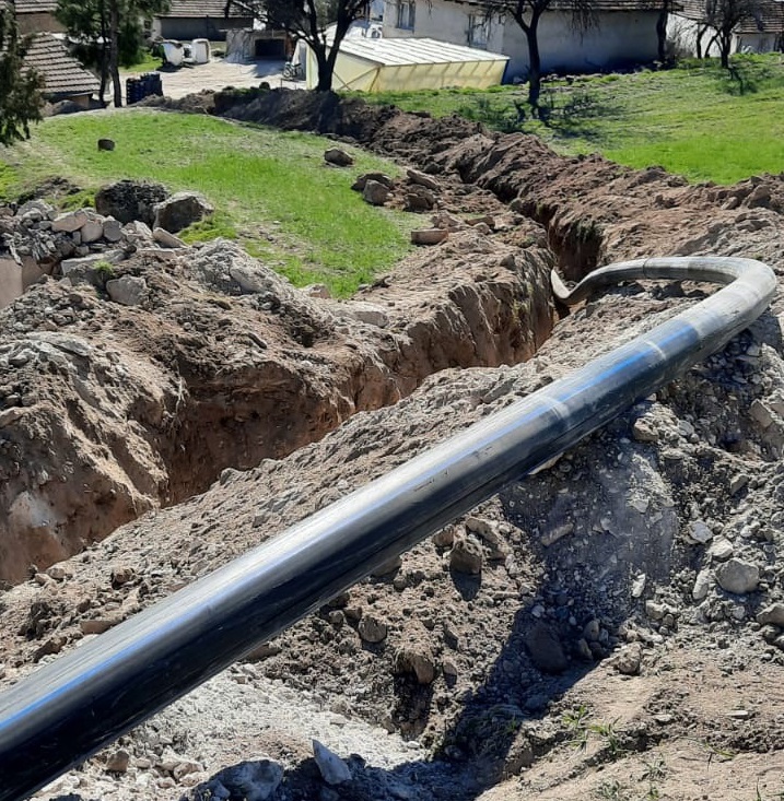 Büyükköy’de yol çalışması Öncesi alt yapı yenilendi