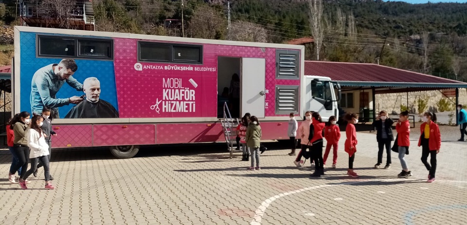 Mobil Kuaför Gündoğmuş’ta 215 vatandaşa hizmet verdi