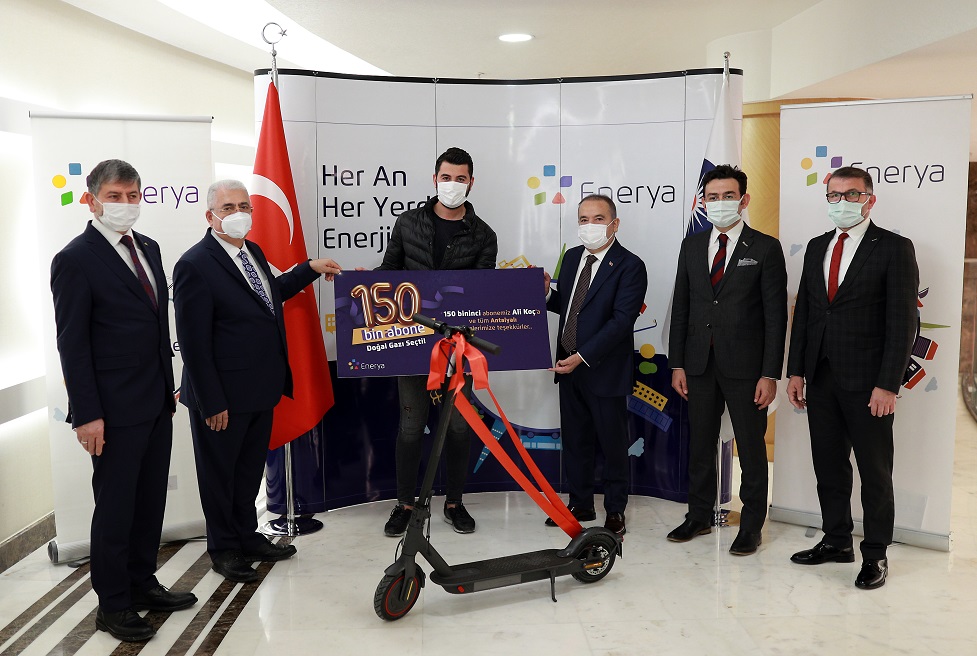 Büyükşehir’de 150 bininci doğal gaz abonesi için tören düzenlendi