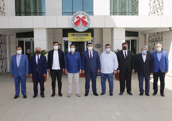 Esnaf dostu Başkan Genç’i ziyaret eden AESOB Başkanı Adlıhan Dere