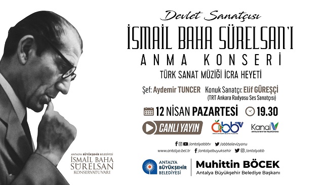 Büyükşehir İsmail Baha Sürelsan’ı Anıyor