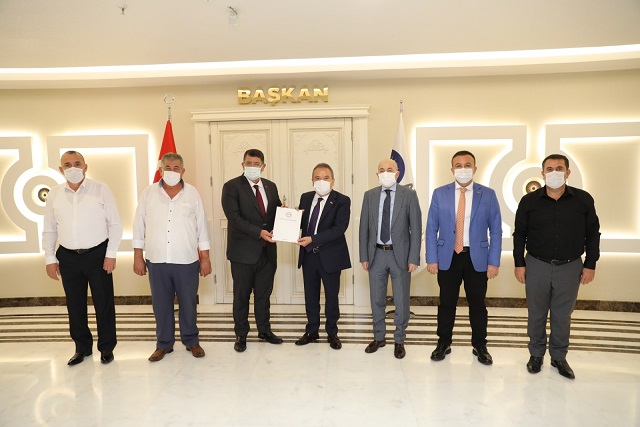 Başkan Böcek AESOB temsilcileri ile görüştü