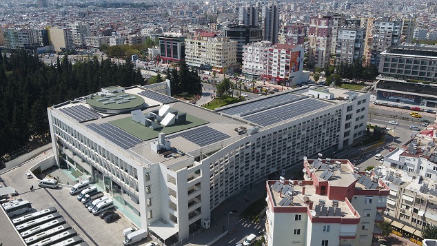 Güneş panellerinin montajı tamamlandı