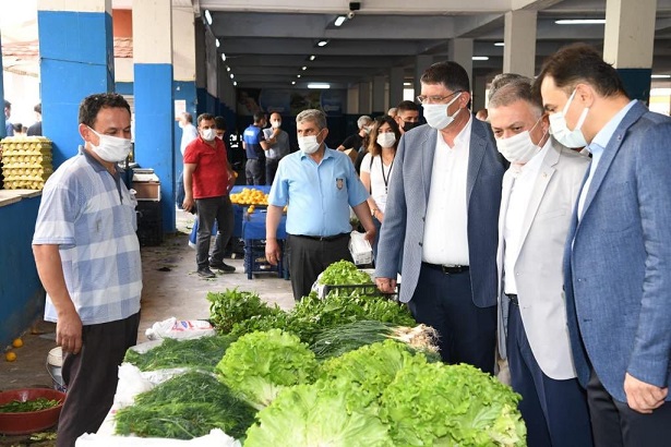 Vali Yazıcı, Pazar Denetimlerine Katıldı
