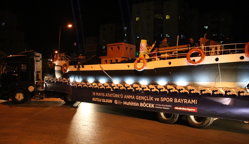 Kepez, Korkuteli, Elmalı ve Kaş’ta 19 Mayıs Coşkusu