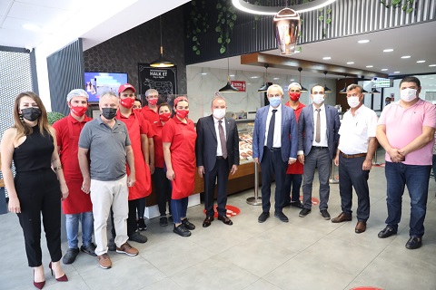 Başkan Böcek Halk Et Kepez Şubesini ziyaret etti