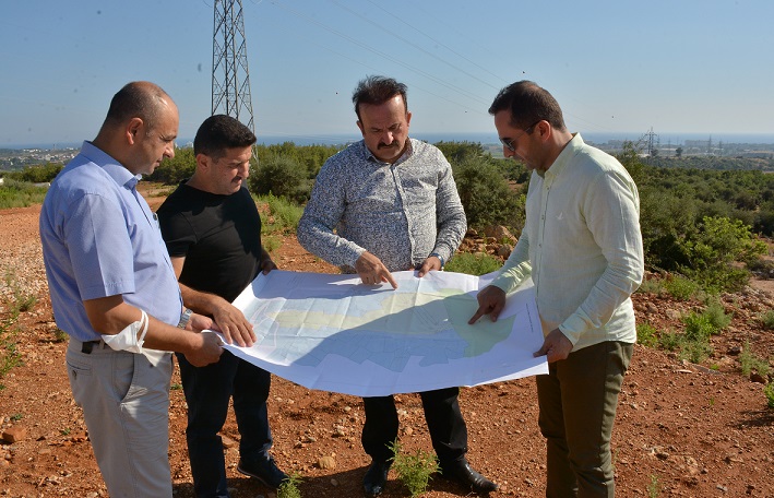 Başkan Güngör, Manavgat OSB alanında incelemelerde bulundu