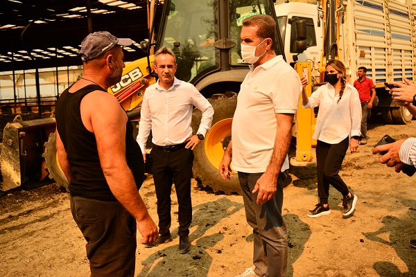 Sarıgül yangın bölgesinde gördüğü manzara karşısında isyan etti