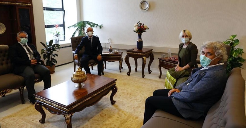 Rektör Özkan, YÖK Başkanı Özvar’ı ziyaret etti