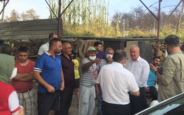 Aksu’dan Yangın Zedelere Yardım