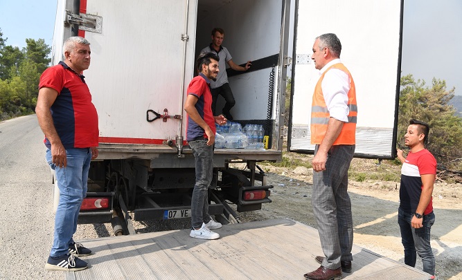 Başkan Esen yangın bölgesinde