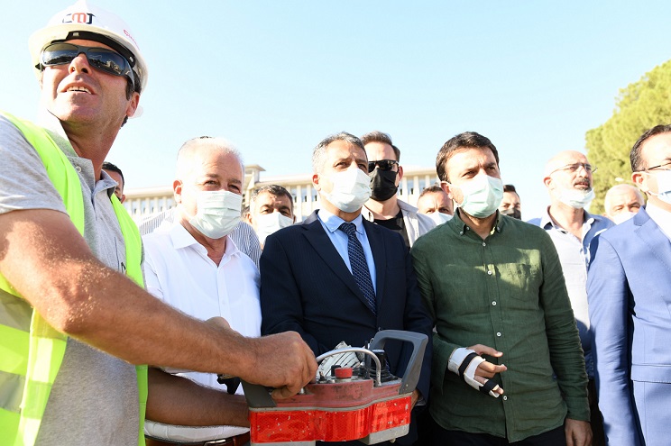 Aksu Merkez Camiinin Temeli Atıldı
